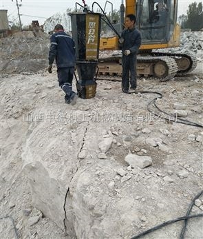 石头很硬打不动小型液压劈裂机广东施工队